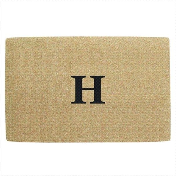 Nedia Home Nedia Home O2129H Heavy Duty Coir Mat - 22 x 36 In. No Border - Monogrammed H O2129H